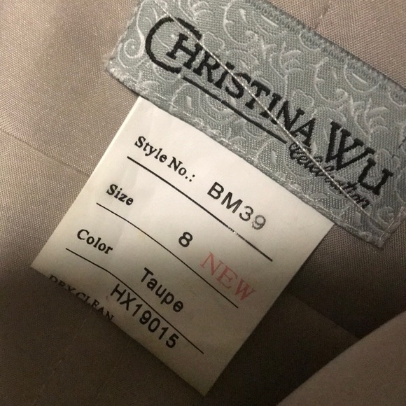 Taupe bridesmaid/ prom gown - Picture 3 of 3